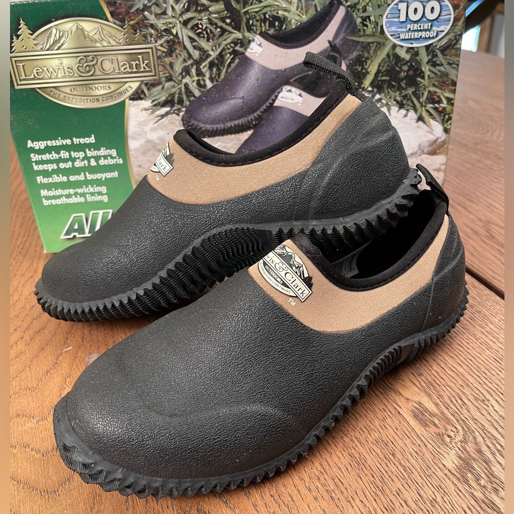 All Weather Camper Waterproof Shoes Fishing TAN Moc Women’s Lewis & Clark Sz 7